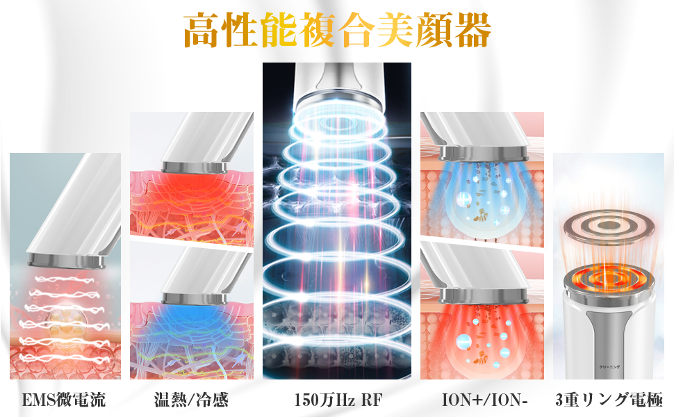 美顔器 Amazon.co.jp: 美顔器 【自宅用・一台16役】RF美顔器 高周波美顔