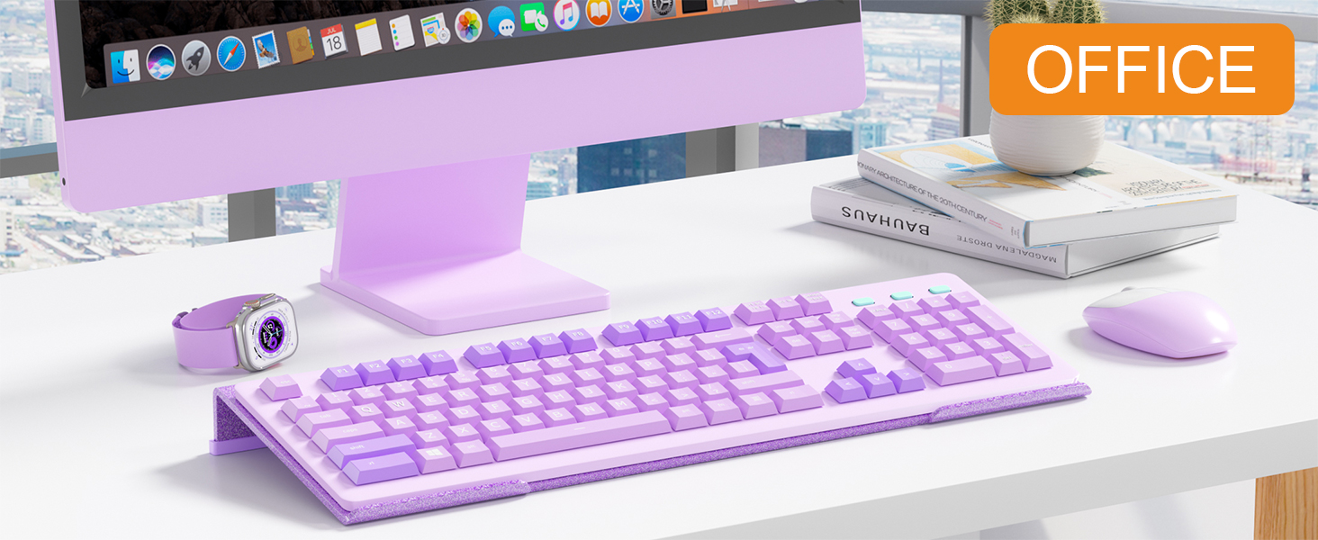 purple acrylic keyboard stand