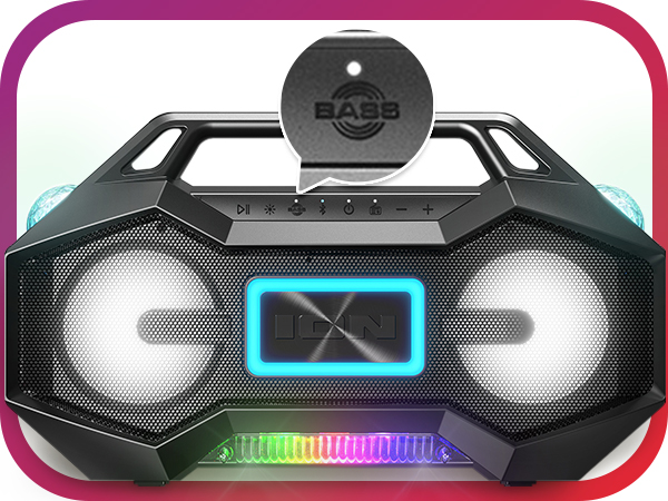 Amazon.com: Ion Party Rocker Go Portable Bluetooth Boombox