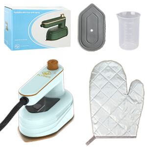 Portable Mini Steamer for Clothes Travel Size, 2-in-1 Brynnl Handheld Small Steam Iron