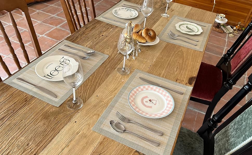 WAZAIGUR Mixed Texture Design Tight Vinyl Woven Easy to