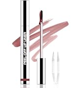 Peel Off Matte Liquid Lip Gloss Stain-Lip Liner with Tweezer, Brownish Red Peel Off Lip Stain, Lo...