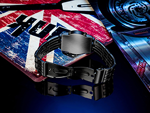 Creative Mens Binary Matrix Blue LED Digital Watch