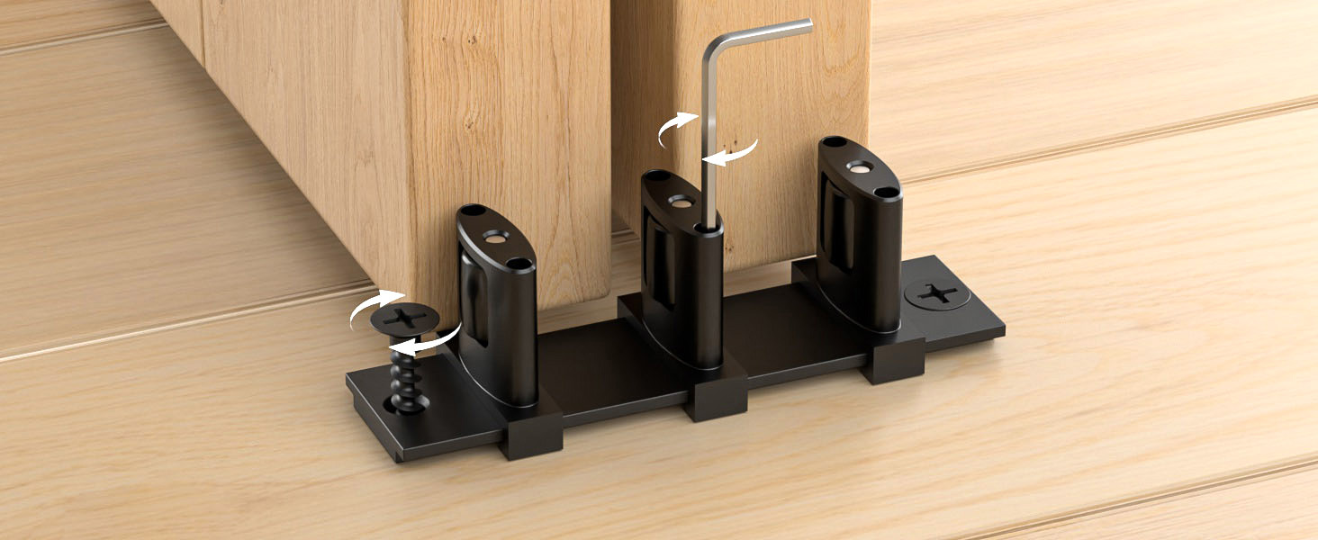 sliding closet door floor guide