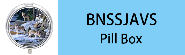 BNSSJAVS Wolf Pill Box