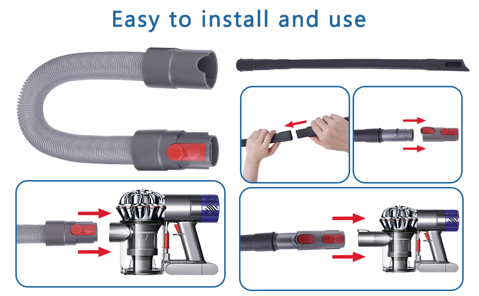 Wiseten Replacement Hose Connector for Dyson V15 V11 V10 V8 V7 Vacuum Cleaners with Flexible