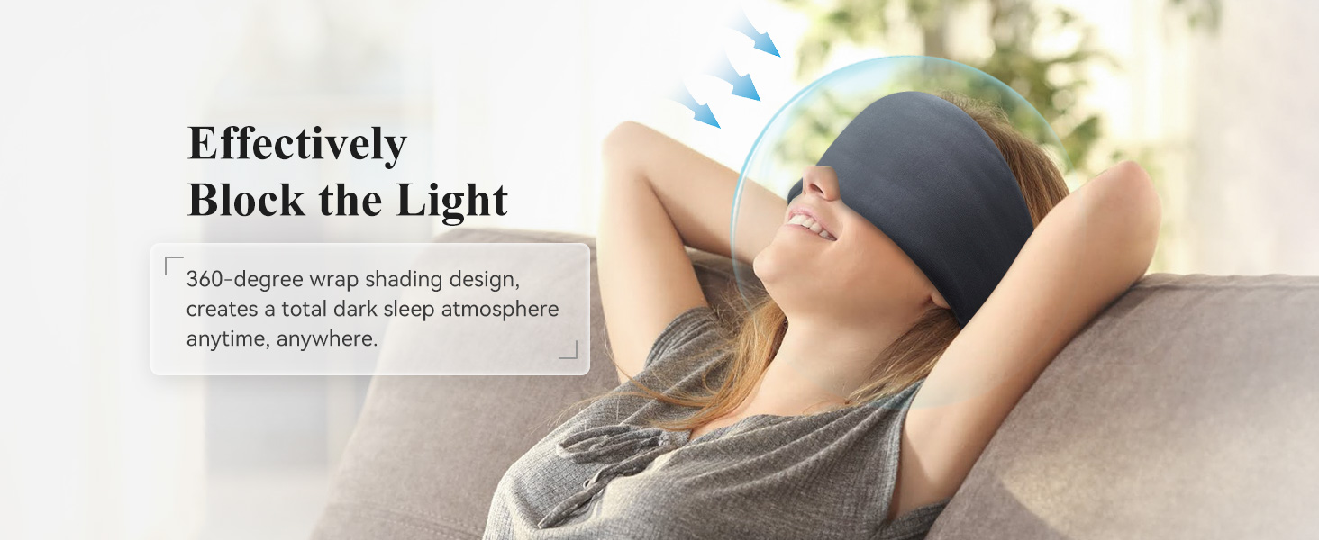 Mavogel Sleep Eye Mask Skin Friendly Modal Material & Light Blocking