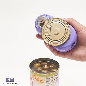 Amazon | Kitchen Mama ワンタッチ式 缶切り ボタンを押すだけで