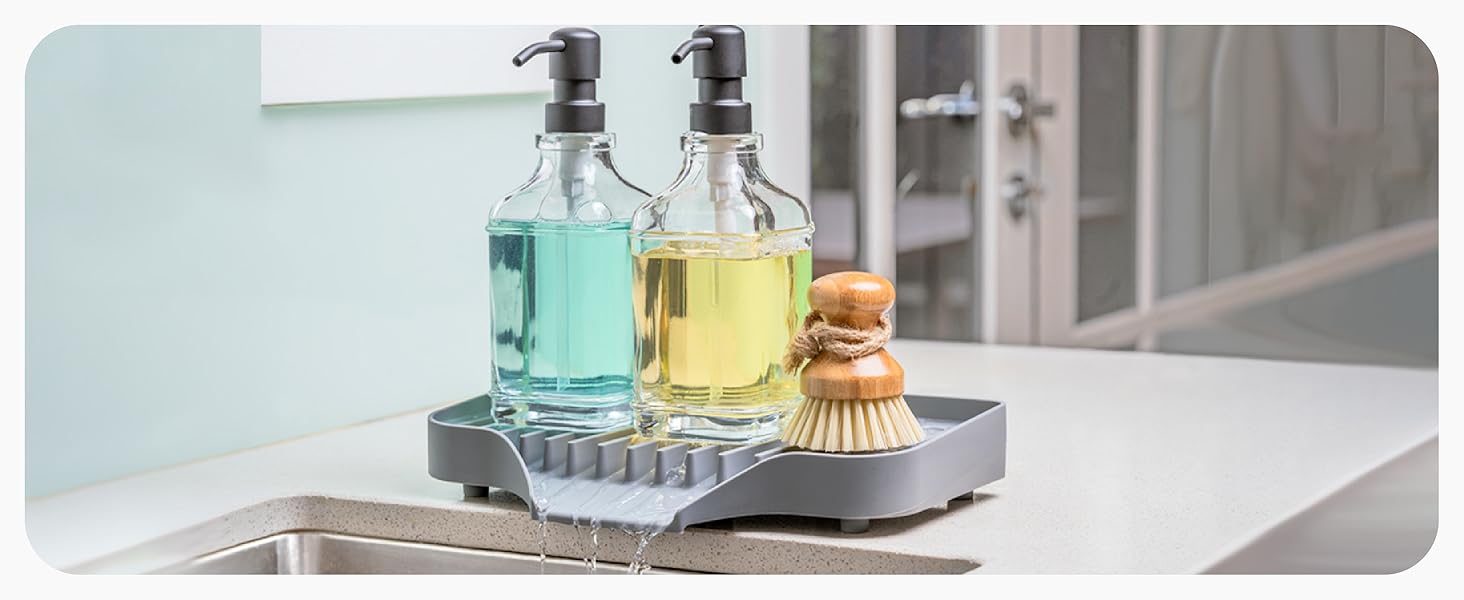 UHMER Silicone Sink Tray, Extra Large SelfDraining Sink