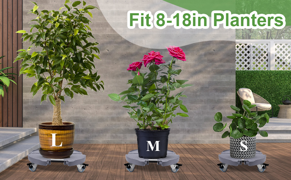 sanyi Plant Caddy with Wheels Heavy Duty, 15"22