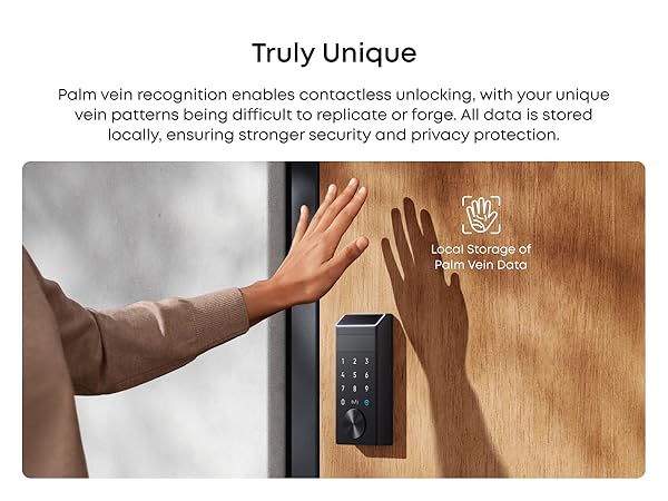 eufy palm vein lock with unique patterns