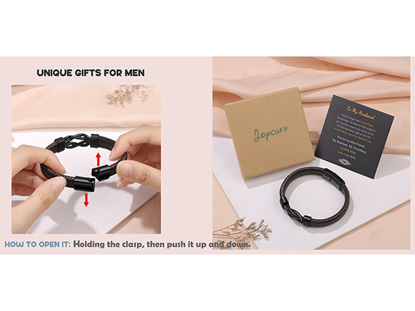 leather bracelet for him