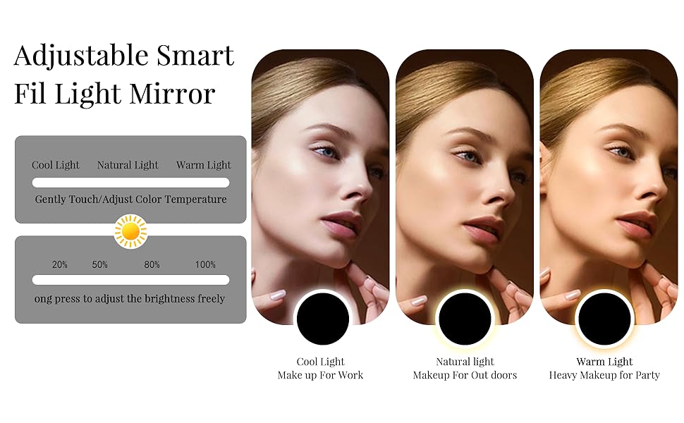 travel makeup bag with led mirror