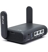 GL.iNet GL-AXT1800 (Slate AX) Pocket-Sized Wi-Fi 6 Gigabit Travel Router, Extender/Repeater for H...