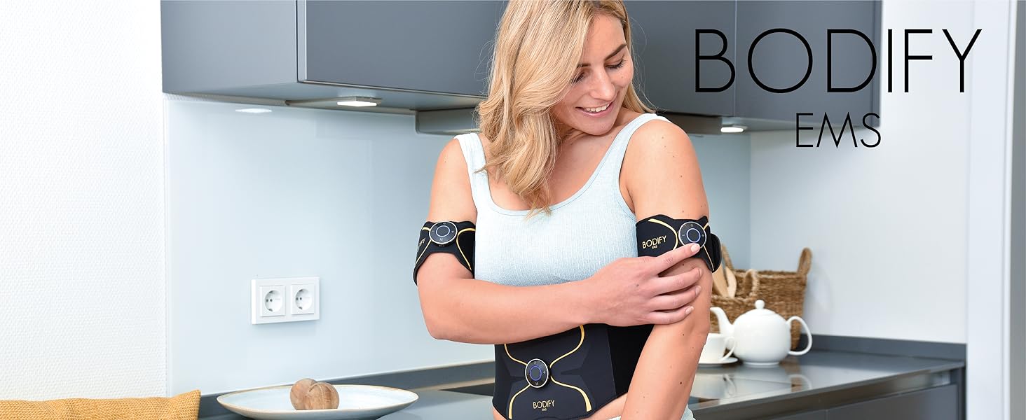 bodify ems bauch trainer elektro muskel arm bein po training