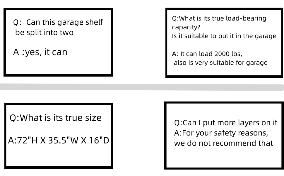 REIBII Garage Shelving Heavy Duty Garage Storage Shelves