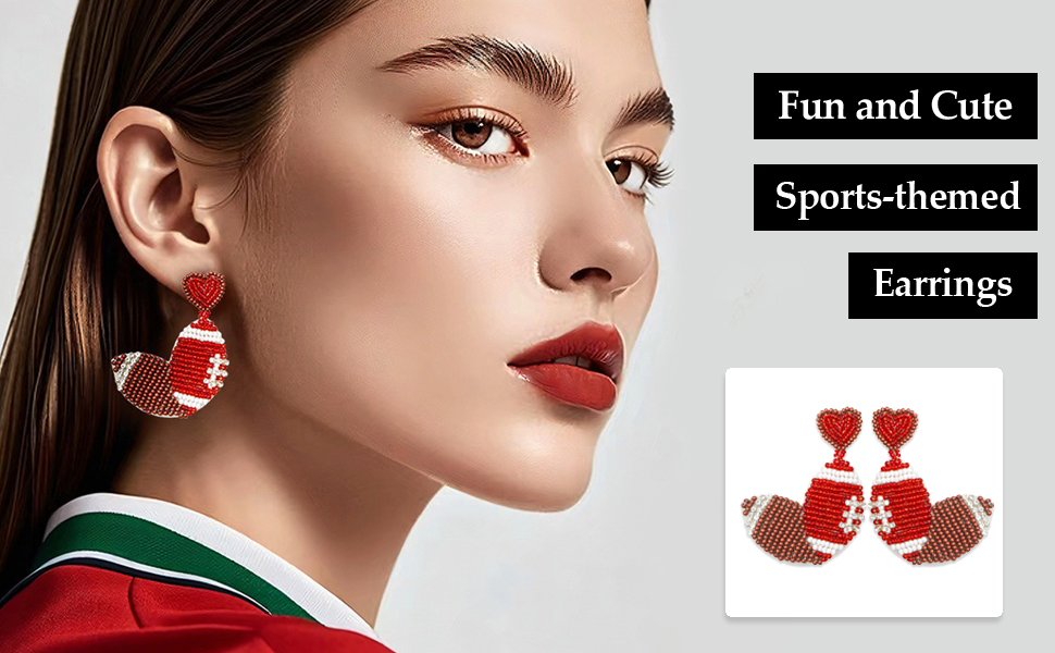 Football Earrings