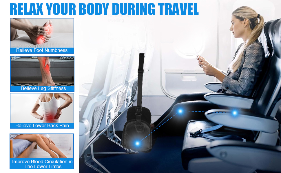 No-squeeze Airplane Foot Rest