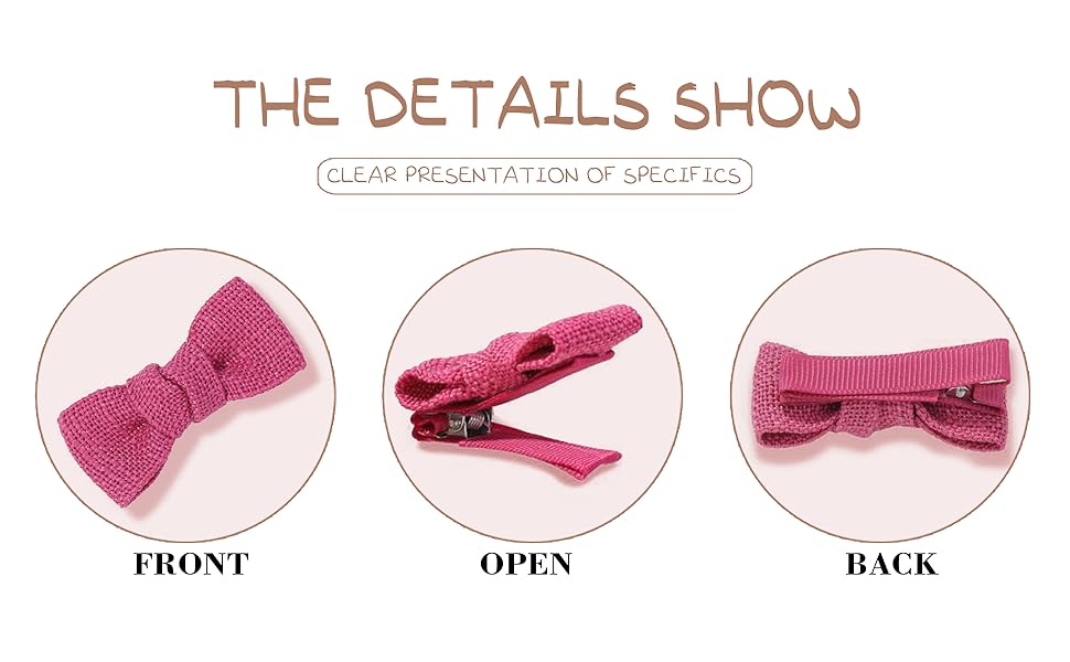 2英寸亚麻蝴蝶结-2