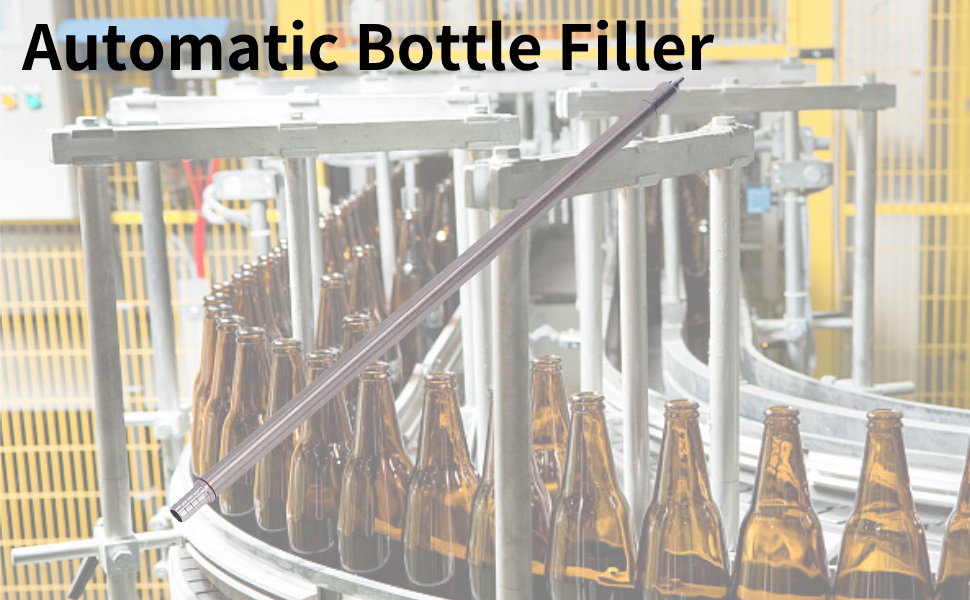 Beer Bottle Filler, Automatic Bottle Filler Bottling Stick Wand Spring