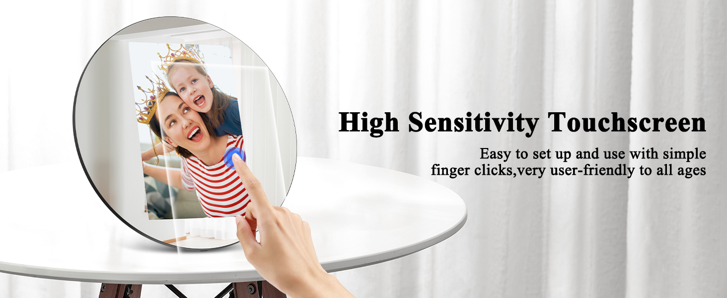 ThankVip Digital Picture Frame 10.1 Inch WiFi Digital