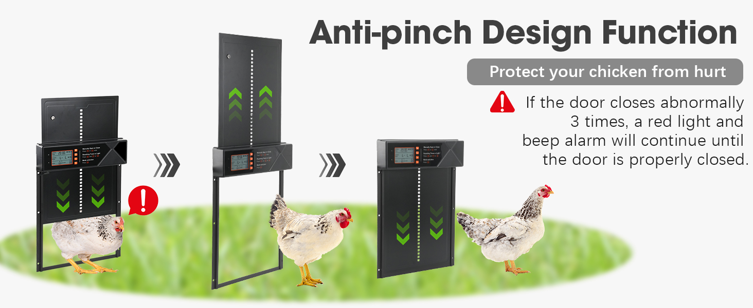 solar chicken coop door