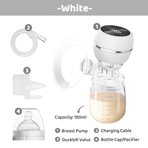 Electric Breast Pump for Breastfeeding – BPA-Free, Painless Breast Massage, 3 Modes & 9 Levels with Strong Suction for Feeding Mothers (PINK(MEDIUM))