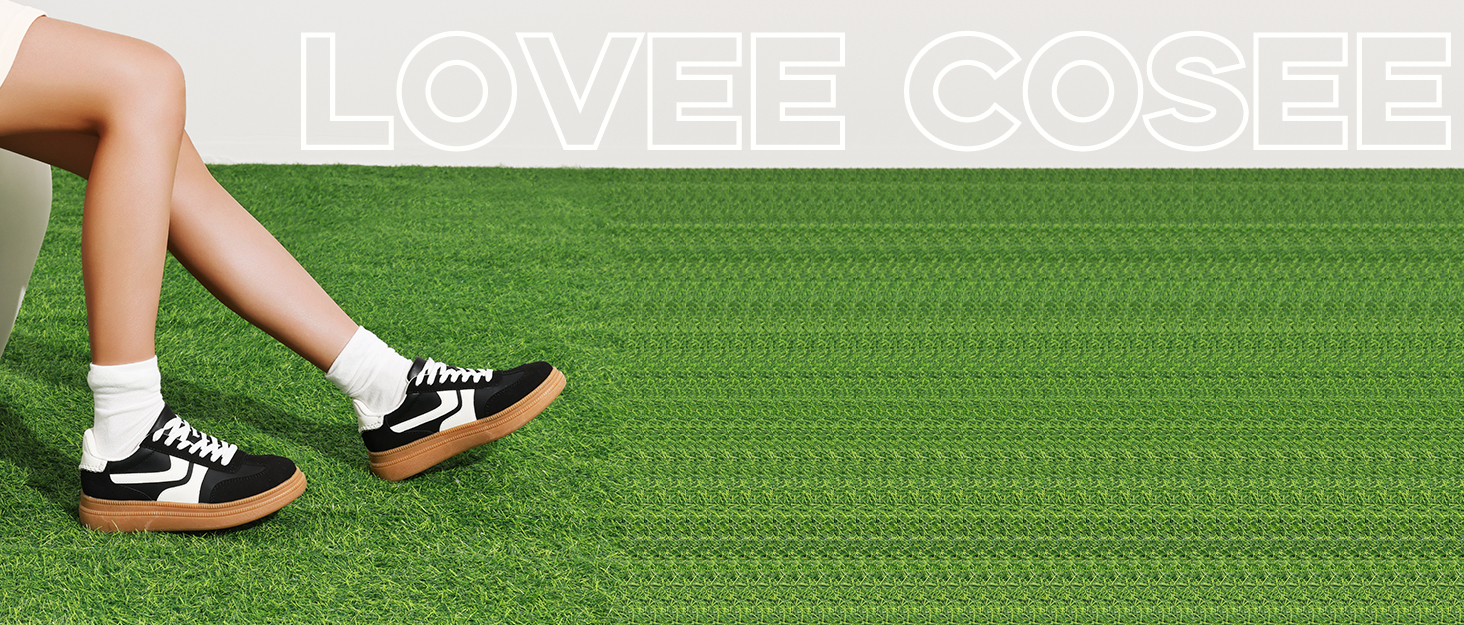Lovee Cosee Platform Sneakers for Women Lace up Tennis Shoes Walking Dressy Comfortable