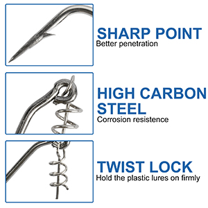 Twist Lock Fishing Hooks