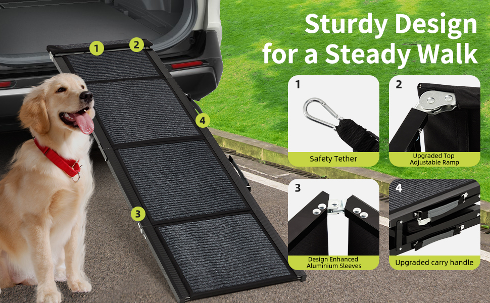 folding dog ramp 250lb capacity