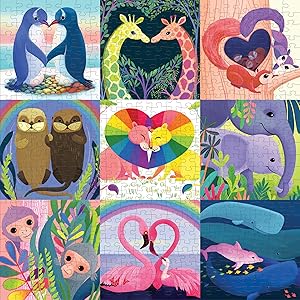 Amazon.com: Mudpuppy's Love in The Wild 500 Piece Family