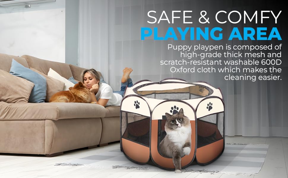 MAK7 ONLINE BIZ Portable Folding Pet Dog Cage,Dog House Large Tent and