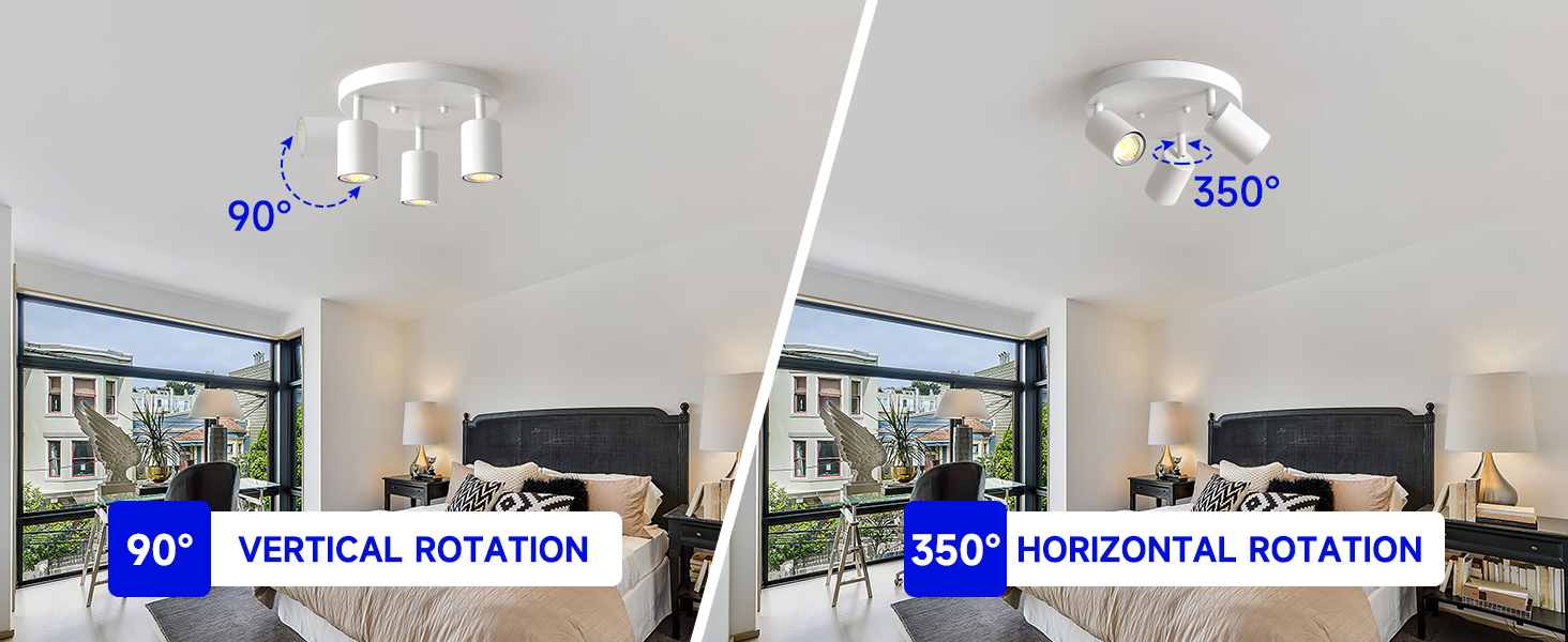 Round Ceiling Spotlight Fixture
