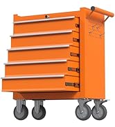 Yaciente 5-Drawer Rolling Tool Box with Wheels, Rolling Tool Chest with Drawers, Portable Toolbox...