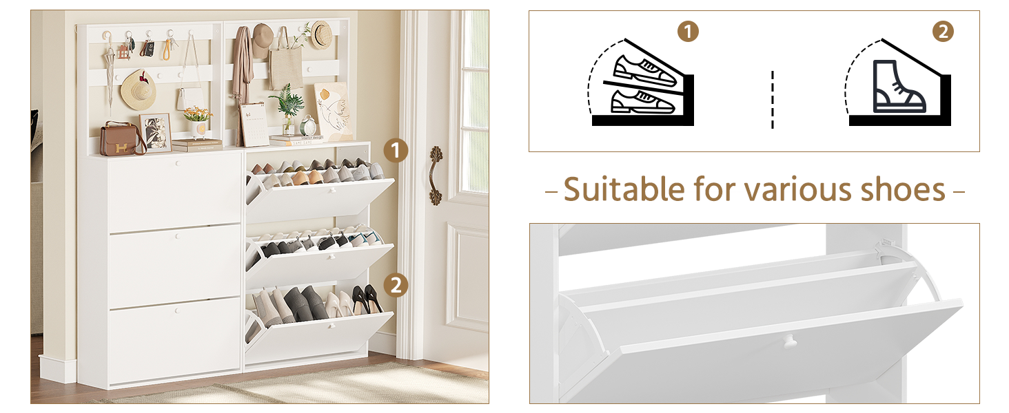 2 Tier shoe cabinet