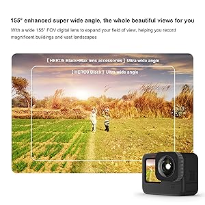 Ultra-wide angle 155˚ FOV for enhanced perspective and improved depth of field