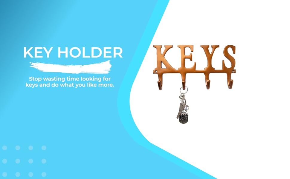 Key Holder for Wall Cast Iron Decorative Farmhouse Rustic