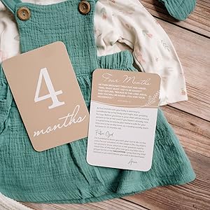 The front of each card can be used as a photo prop for baby pictures that you share on social media.