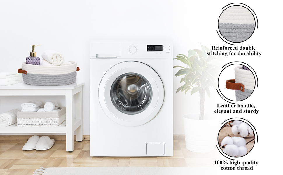  cotton baskets for storage