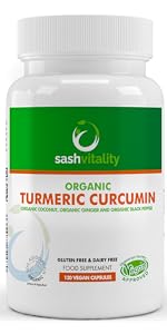 Organic Turmeric Curcumin, coconut, ginger, black pepper (All Organic)