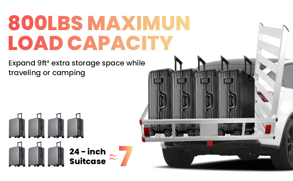 Capacity Trailer Hitch Cargo Carrier