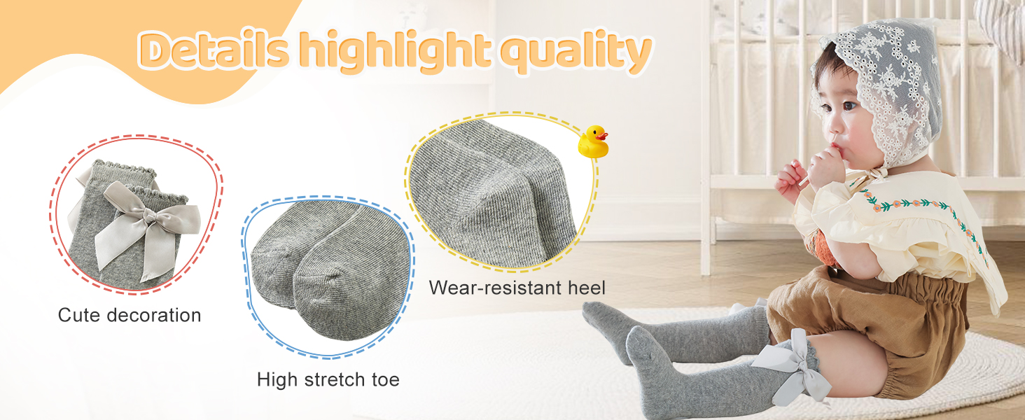 Little Girls Knee High Socks