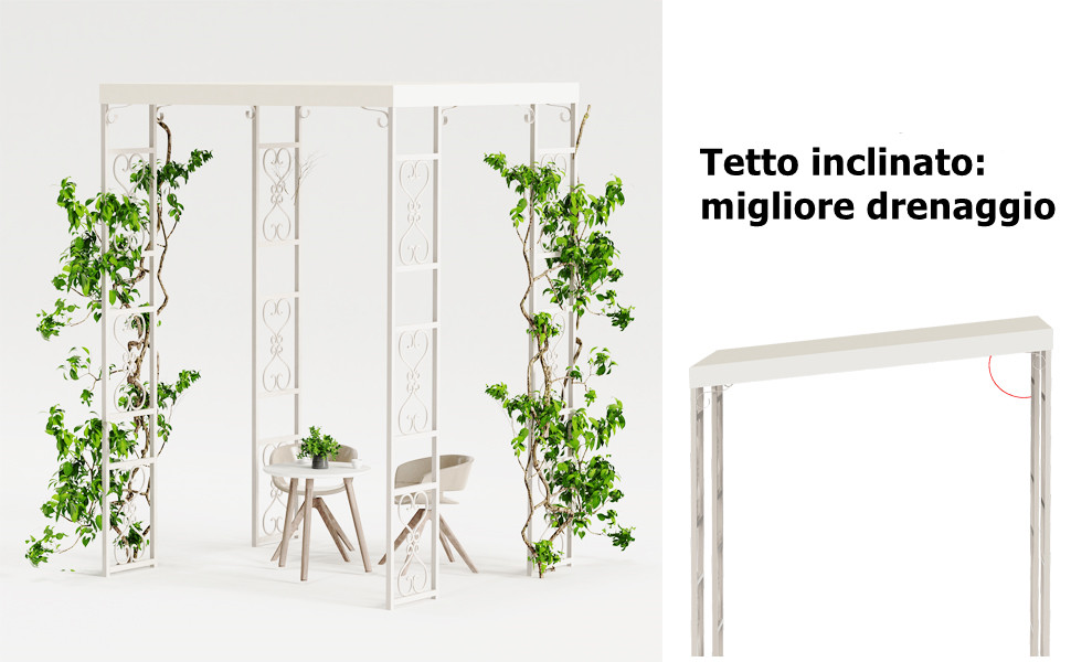 Gazebo Pergola Giardino Sostegno Rampicanti In Ferro Grande Arco Da Giardino Per Matrimonio 180x270cm 12 pergola giardino pergolato da giardino in metallo gazebo ferro battuto arco da giardino in metallo