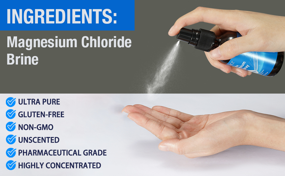 Pure magnesium oil spray