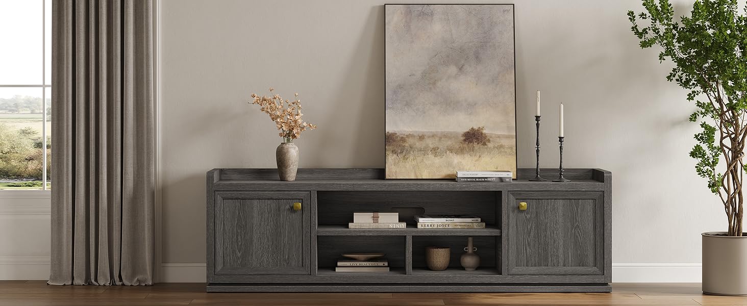 Modern 65 TV Stand for 75 inches TV for Living Room media console cabinet  for entryway