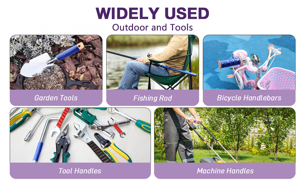 Tape can increase friction and grip, increase comfort, convenience, and improve work efficiency.