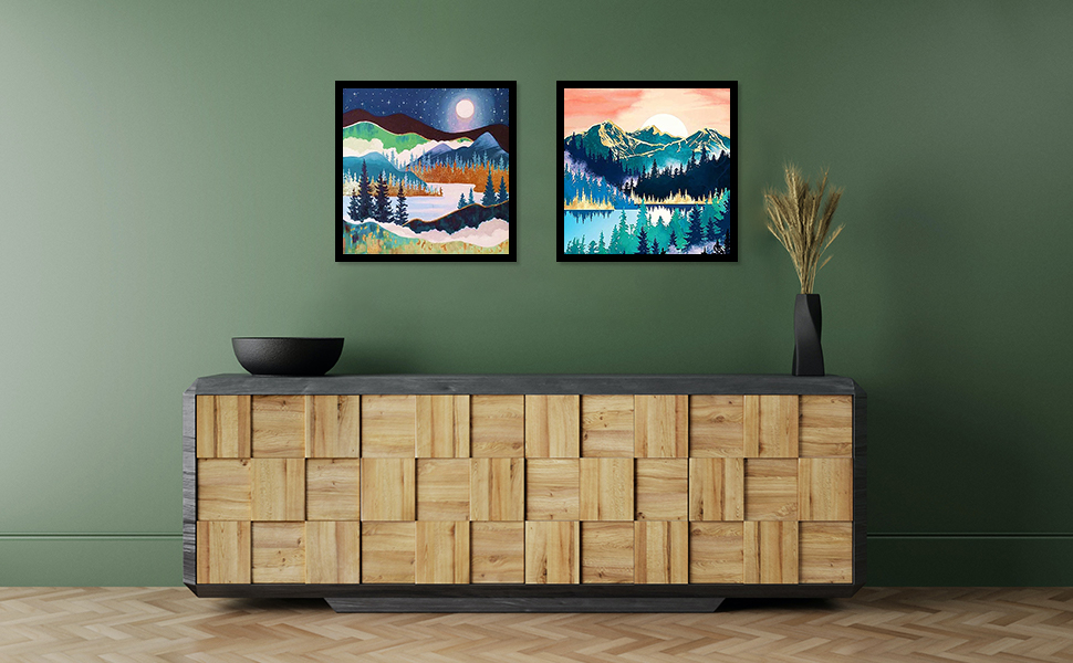 SPOKKI 4 Pack Diamond Painting Frame, Black Diamond Painting Picture