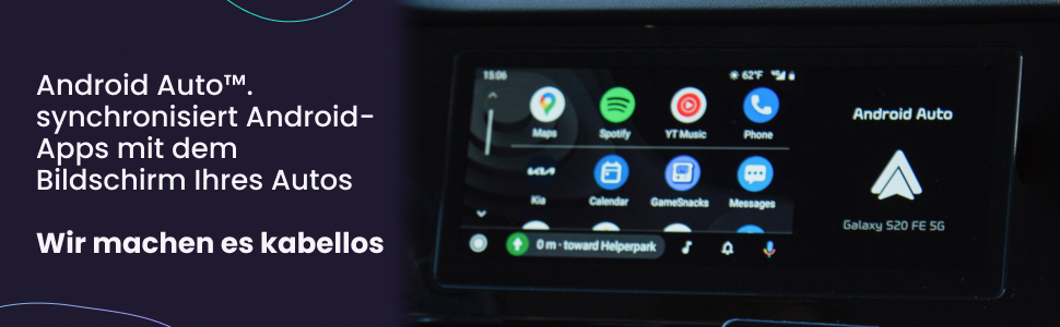 Android Apps synchronisieren mit Auto Bildschirm