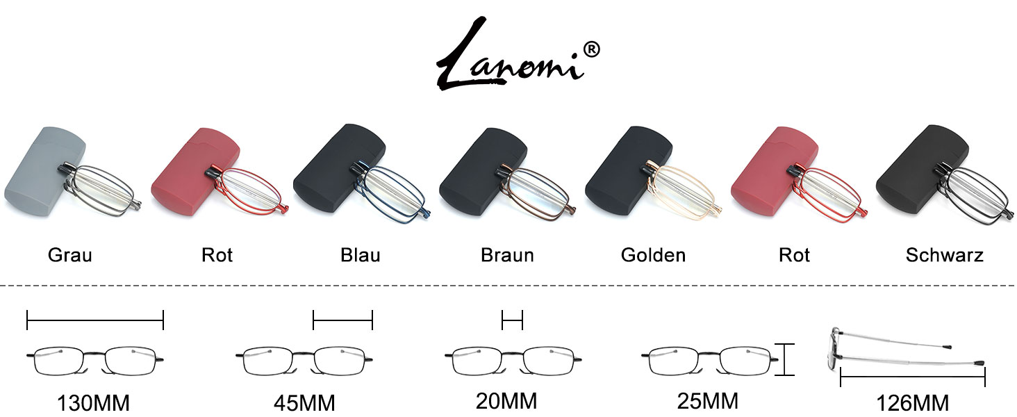 Faltbare lesebrille 