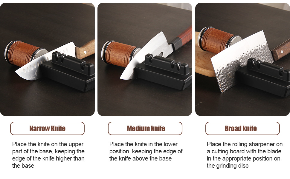 Tumbler Knife Sharpener Kit, Rolling Knife Sharpener with Diamond